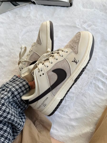 Nike SB Dunk Low x Louis Vuitton Grey/Black nik-0613-1070648 фото