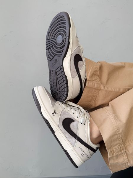 Nike SB Dunk Low x Louis Vuitton Grey/Black nik-0613-1070648 фото