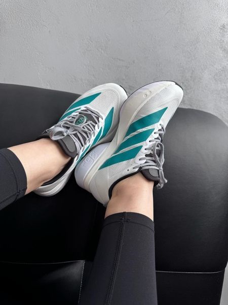 Adidas Adizero Boston 13 White/Pure Teal adi-0569-1464607 фото