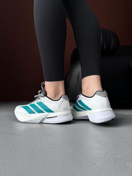 Adidas Adizero Boston 13 White/Pure Teal adi-0569-1464607 фото