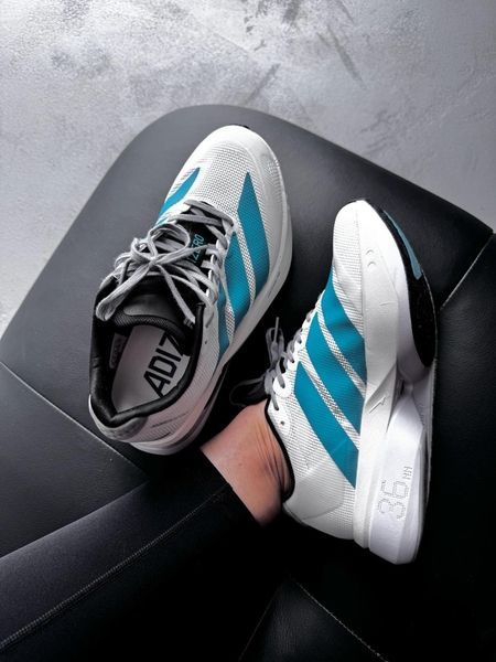 Adidas Adizero Boston 13 White/Pure Teal adi-0569-1464607 фото