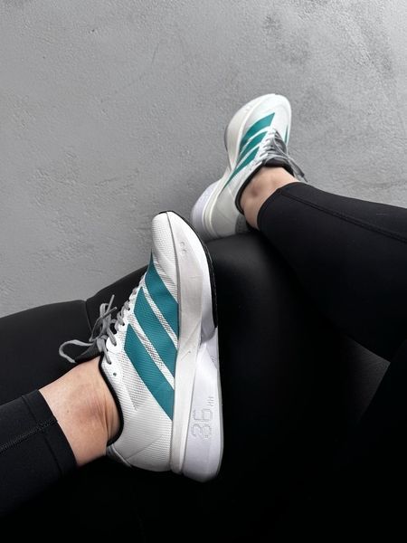 Adidas Adizero Boston 13 White/Pure Teal adi-0569-1464607 фото