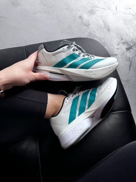 Adidas Adizero Boston 13 White/Pure Teal adi-0569-1464607 фото