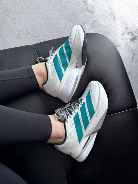 Adidas Adizero Boston 13 White/Pure Teal adi-0569-1464607 фото
