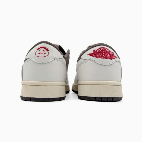 Nike Air Jordan 1 Low x Travis Scott Beige/Gray nik-0518-924032 фото
