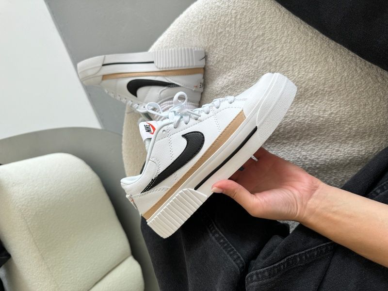 Nike Court Legacy Lift White/Black nik-0381-440296 фото