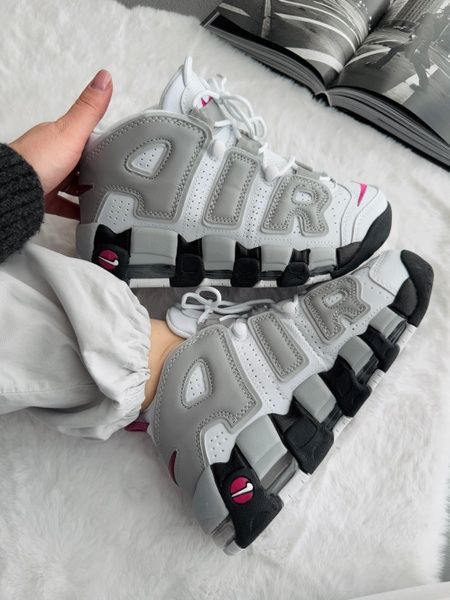 Nike Air More Uptempo 96 White/Gray nik-0588-1025142 фото