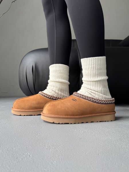 Ugg Tasman Chestnut (коричнева вишивка) ugg-0051-465911 фото