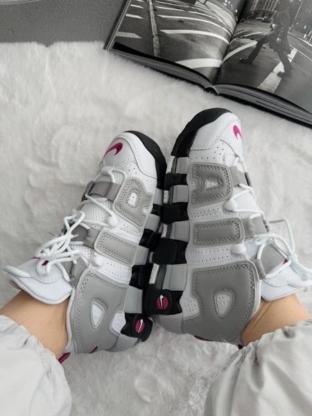 Nike Air More Uptempo 96 White/Gray nik-0588-1025142 фото