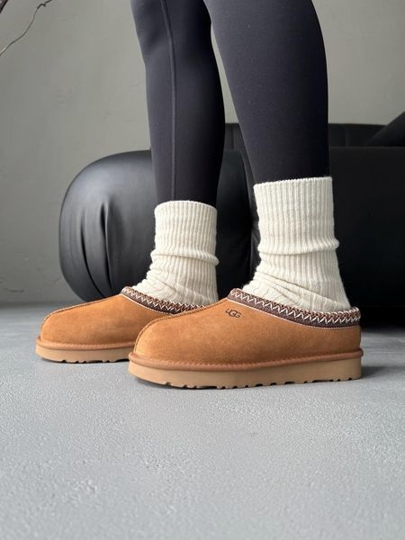 Ugg Tasman Chestnut (коричнева вишивка) ugg-0051-465911 фото