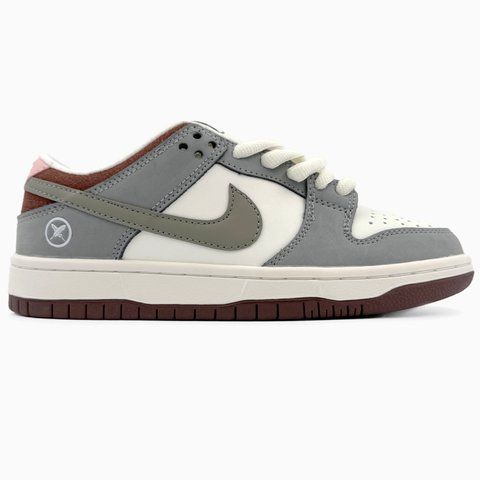 Nike SB Dunk Grey/White/Brown nik-0415-514099 фото