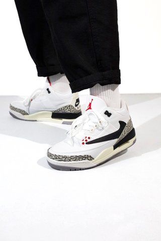 Nike Air Jordan 3 Retro White/Brown nik-0438-601465 фото