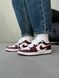Nike Jordan 1 Retro Low White/Bordo nik-0551-988302 фото 5