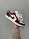 Nike Jordan 1 Retro Low White/Bordo nik-0551-988302 фото 19