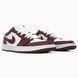 Nike Jordan 1 Retro Low White/Bordo nik-0551-988302 фото 2