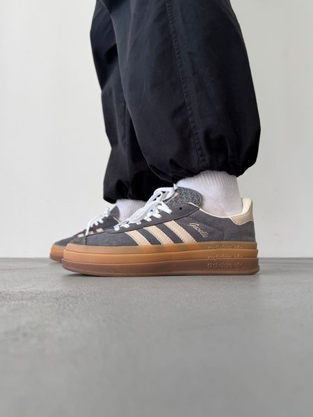 Adidas Gazelle Bold Beige/White/Gum adi-0463-923998 фото