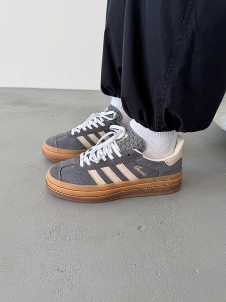 Adidas Gazelle Bold Beige/White/Gum adi-0463-923998 фото