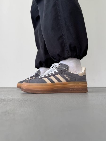 Adidas Gazelle Bold Beige/White/Gum adi-0463-923998 фото