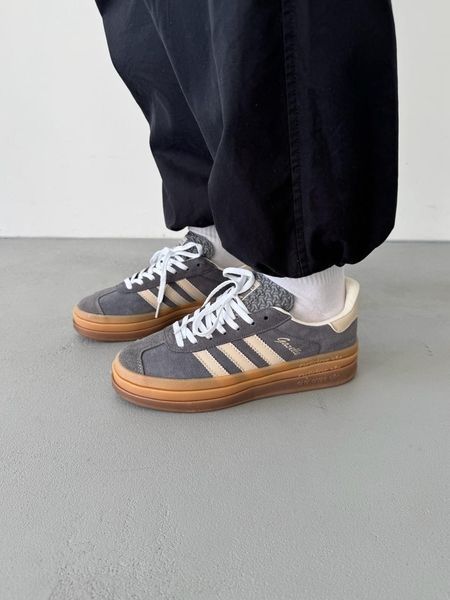 Adidas Gazelle Bold Beige/White/Gum adi-0463-923998 фото