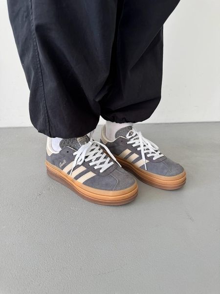 Adidas Gazelle Bold Beige/White/Gum adi-0463-923998 фото