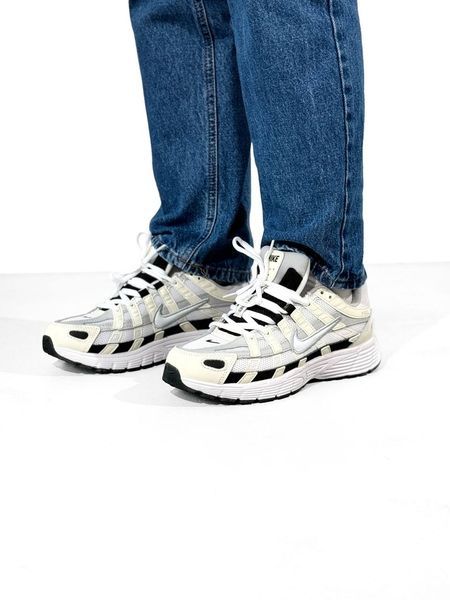Nike P-6000 White/Beige/Black nik-0446-620903 фото