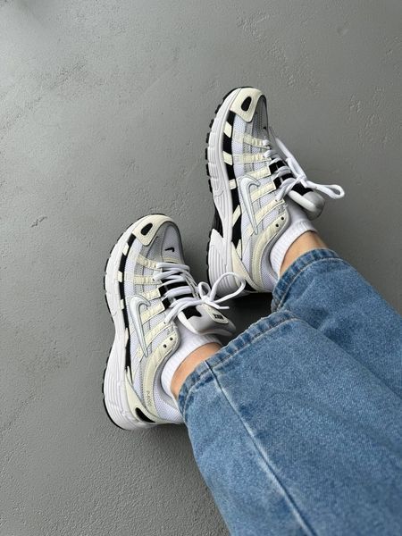 Nike P-6000 White/Beige/Black nik-0446-620903 фото
