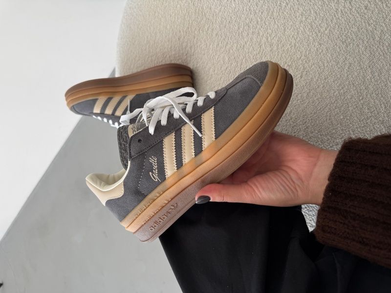 Adidas Gazelle Bold Beige/White/Gum adi-0463-923998 фото