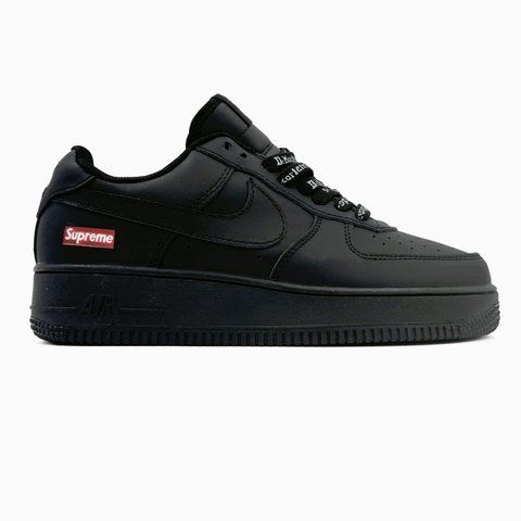 Nike Air Force Black Supreme nik-0488-856827 фото