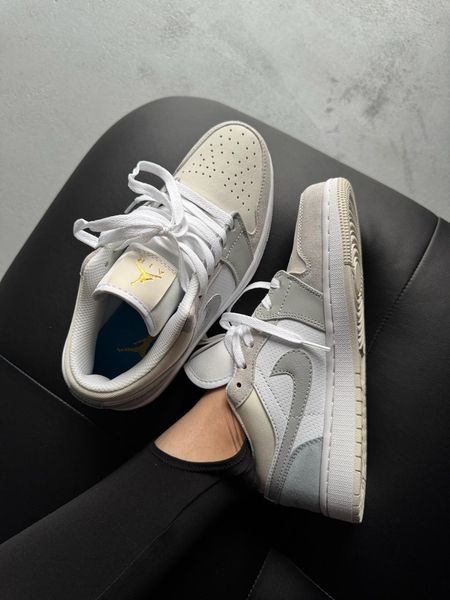 Nike Air Jordan 1 Low Grey/White/Blue nik-0705-1393750 фото