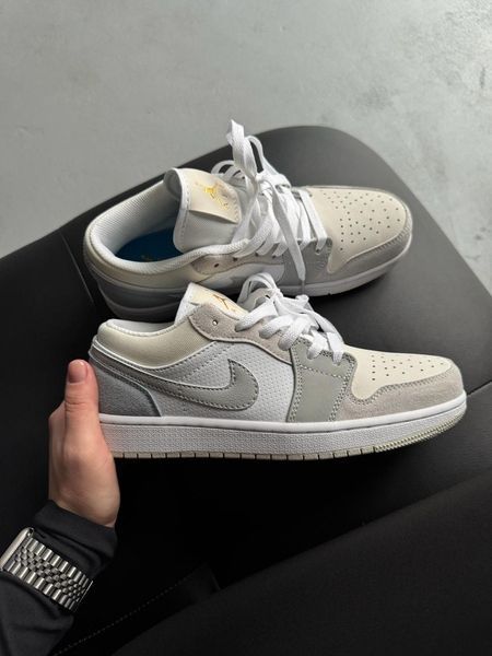 Nike Air Jordan 1 Low Grey/White/Blue nik-0705-1393750 фото