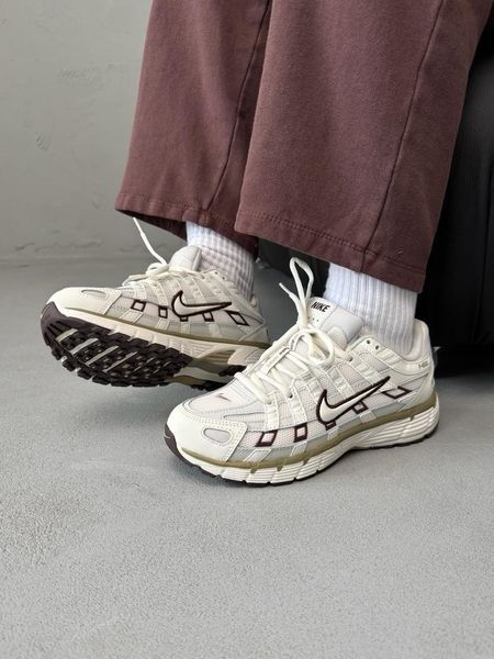 Nike P-6000 Beige/Bordo nik-0548-985617 фото