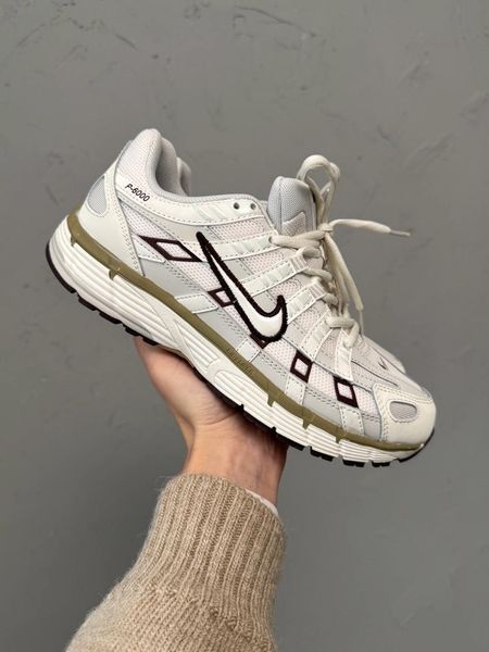 Nike P-6000 Beige/Bordo nik-0548-985617 фото
