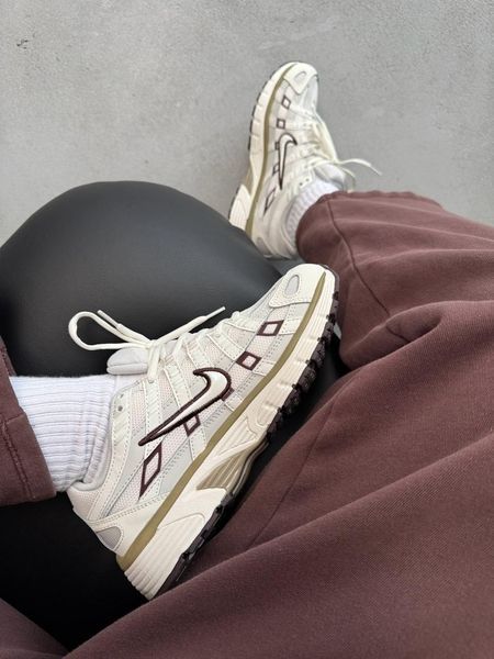 Nike P-6000 Beige/Bordo nik-0548-985617 фото