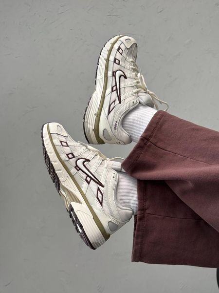 Nike P-6000 Beige/Bordo nik-0548-985617 фото