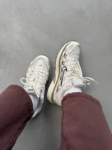 Nike P-6000 Beige/Bordo nik-0548-985617 фото