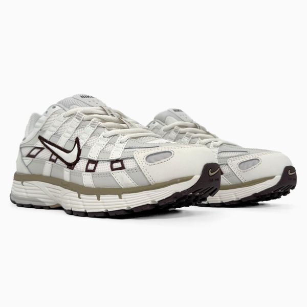 Nike P-6000 Beige/Bordo nik-0548-985617 фото