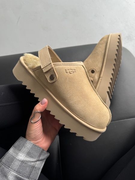 Ugg Lanah Clog Platform Beige ugg-0122-1311178 фото