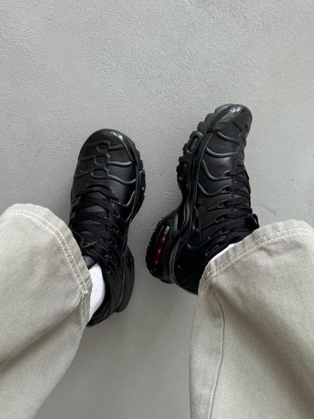 Nike Air Max TN Plus Black Leather nik-0480 nik-0480-819428 фото