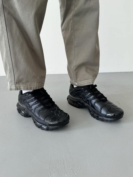 Nike Air Max TN Plus Black Leather nik-0480 nik-0480-819428 фото