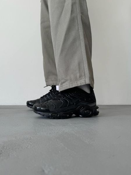 Nike Air Max TN Plus Black Leather nik-0480 nik-0480-819428 фото