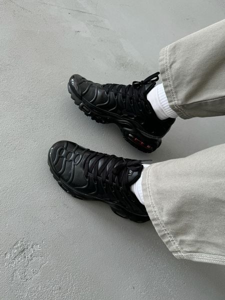 Nike Air Max TN Plus Black Leather nik-0480 nik-0480-819428 фото
