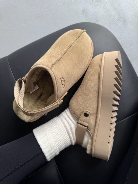 Ugg Lanah Clog Platform Beige ugg-0122-1311178 фото