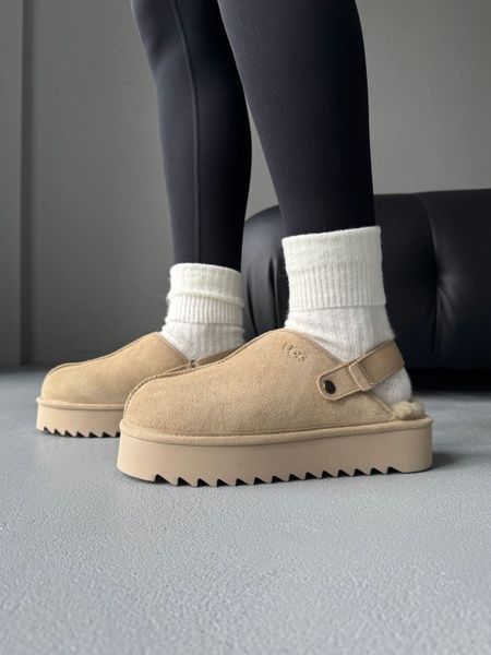 Ugg Lanah Clog Platform Beige ugg-0122-1311178 фото