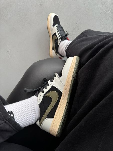 Nike Air Jordan 1 Low x Travis Scott Olive nik-0535-975180 фото