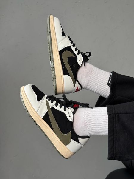 Nike Air Jordan 1 Low x Travis Scott Olive nik-0535-975180 фото