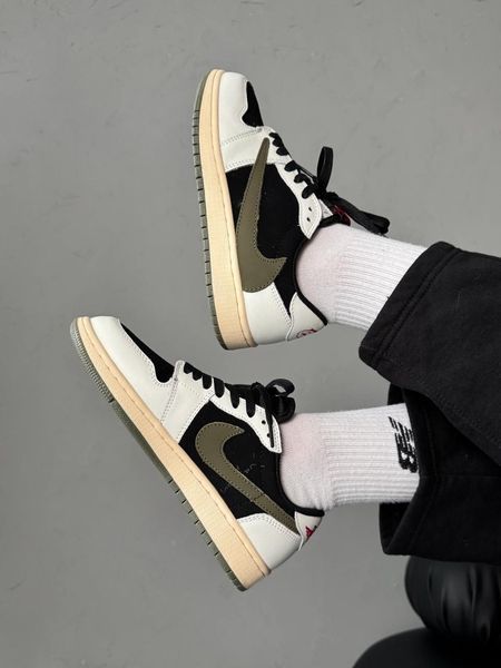 Nike Air Jordan 1 Low x Travis Scott Olive nik-0535-975180 фото