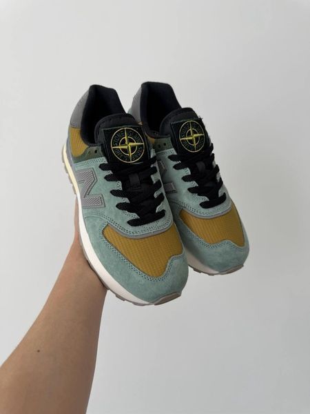 New Balance 574 Legacy Stone Island Olive/Yellow nbl-0309-893535 фото