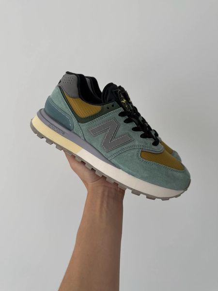 New Balance 574 Legacy Stone Island Olive/Yellow nbl-0309-893535 фото