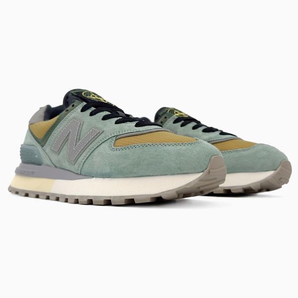 New Balance 574 Legacy Stone Island Olive/Yellow nbl-0309-893535 фото