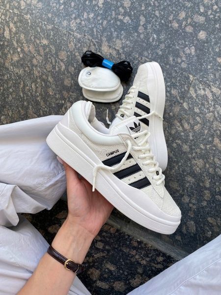 Adidas Campus x Bad Bunny White/Black adi-0342-448678 фото